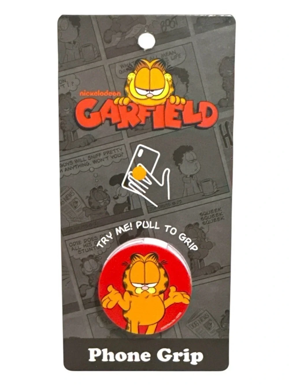 Nickelodeon Garfield Red and Orange Phone Grip